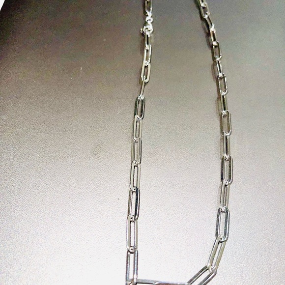 10k Gold Vermeil Paperclip solid chain   So elegant and beautiful best Gift WOW! - Picture 8 of 12